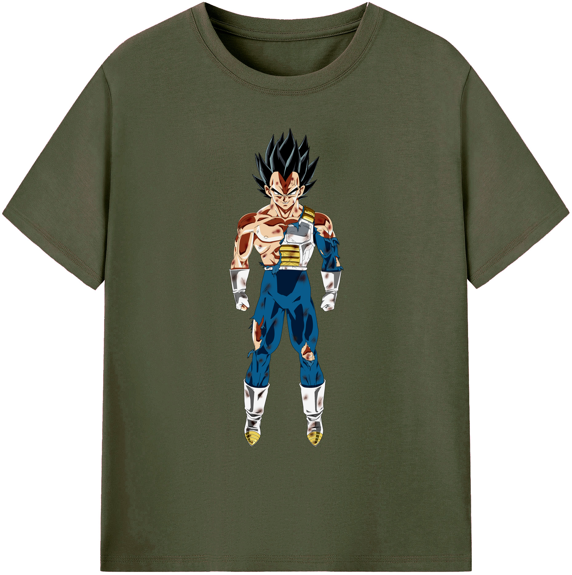 （画像用） ドラゴンボール ベジータ四世（Bejīta Yonsei）DRAGON BALL Vegeta IV 綿100％ メンズ半袖Tシャツ｜肌触りやわらか＆通気性